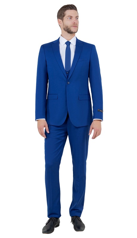 Tazzio Mens Suit-M255US-10-INDIGO 