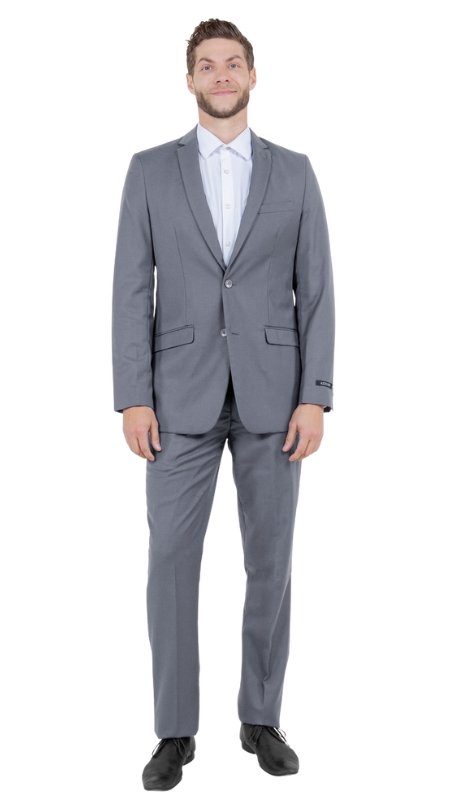 Azzuro Mens Suit M276S-03-MID-GRY