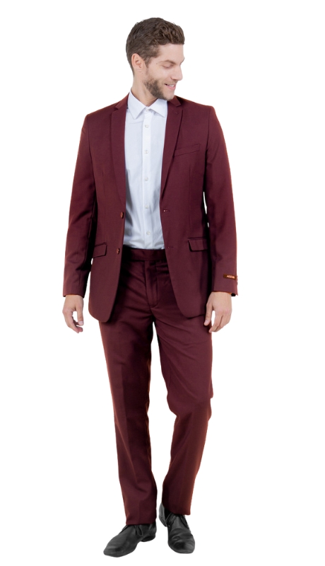 Azzuro Mens Suit M276S-04-BURG