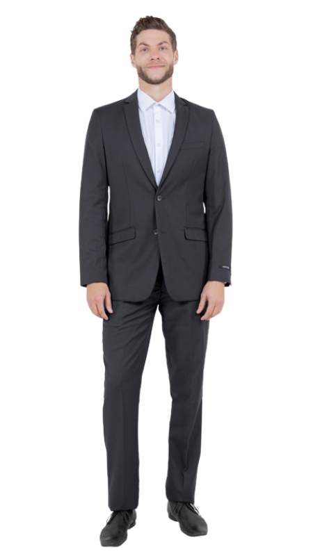 Azzuro Mens Suit M276S-08-CHAR-GREY