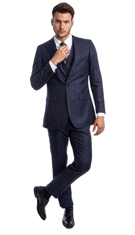 Tazzio Mens Suit M280H-01-NAVY 