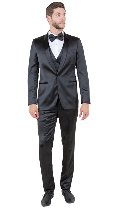 Tazzio Mens Suit M288SK-1-BLK 