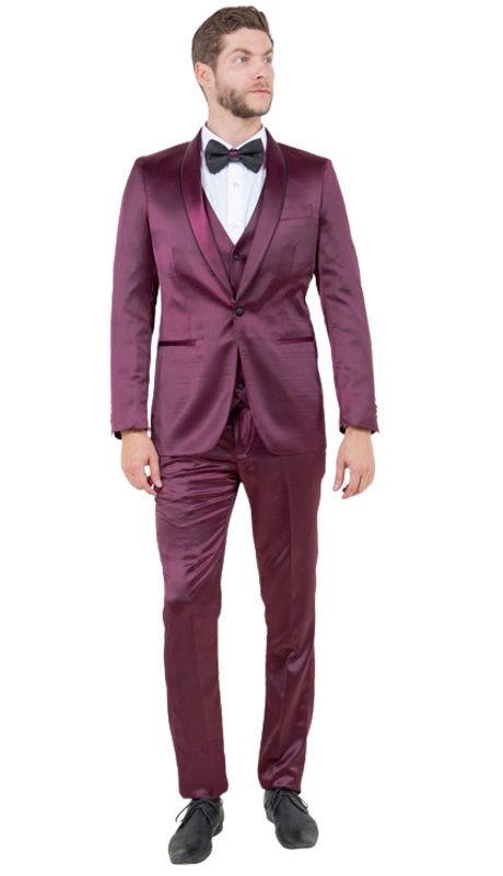 Tazzio Mens Suit M288SK-1-BUR