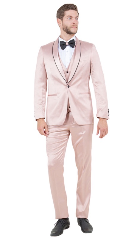 Tazzio Mens Suit M288SK-1-ROSE 