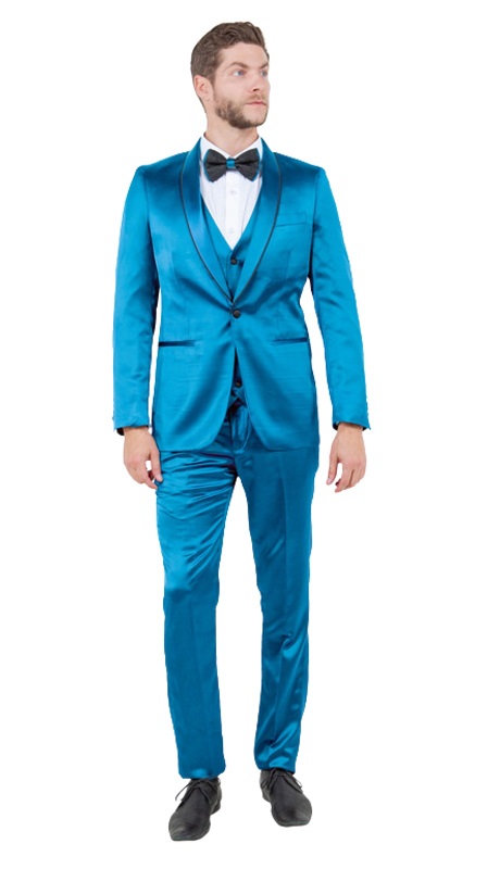 Tazzio Mens Suit M288SK-05-TURQ