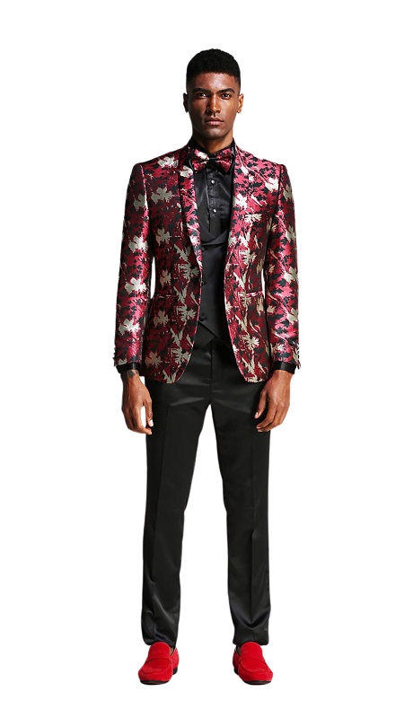 Tazzio Mens Suit M291SK-01-RED 