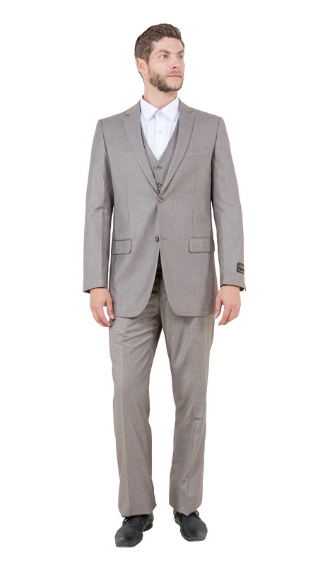 TAZZIO Mens Suit-M302-32-Sand