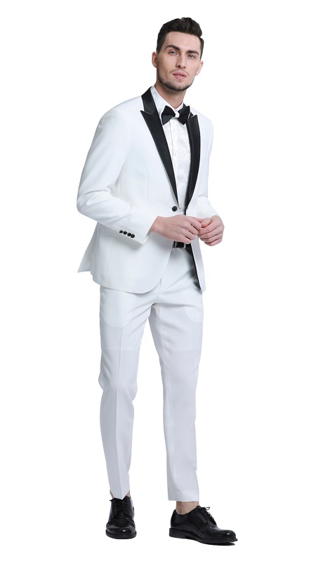 Tazzio Mens Suit-M332SK-01-WHITE