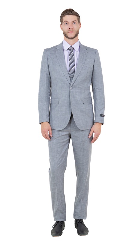 Tazzio M335SK-LGRY Mens Suit