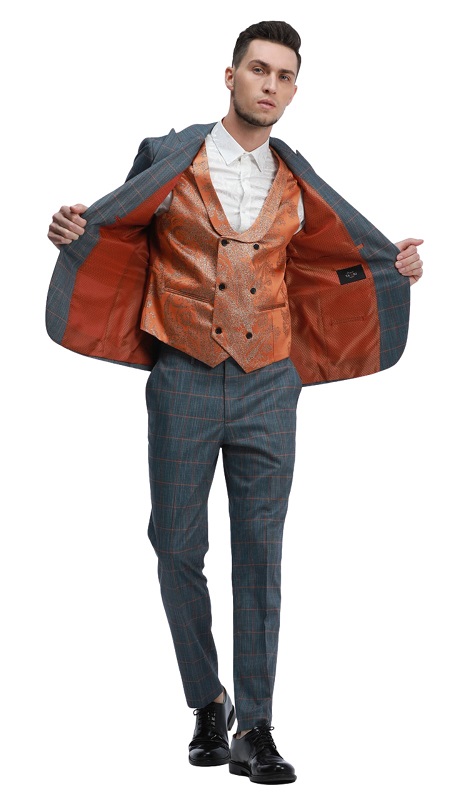 Tazzio Mens Suit-M339SK-01-TEAL-ORG