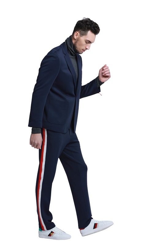 TAZZIO Mens Suit-M342SK-03-NAVY