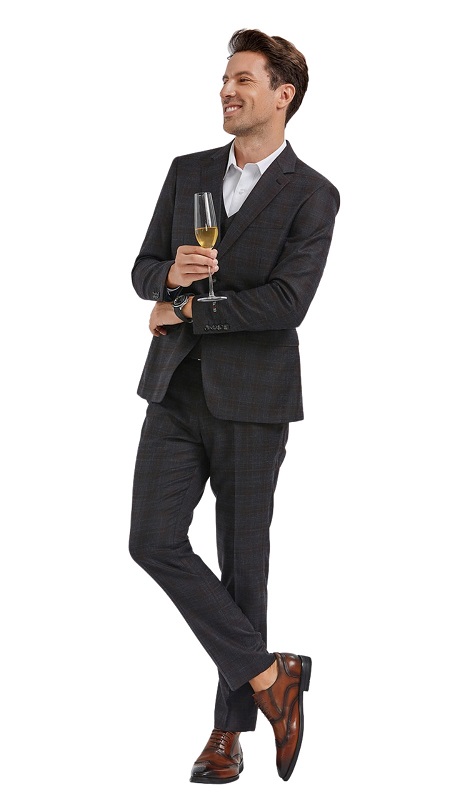 Tazzio Mens Suit M348SK-03 BUR