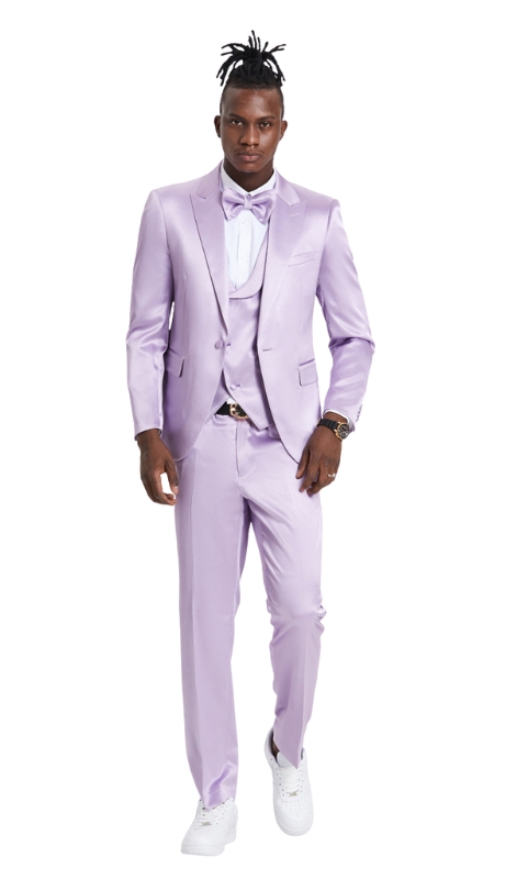Tazzio Mens Suit-M390SK-01-Lavander