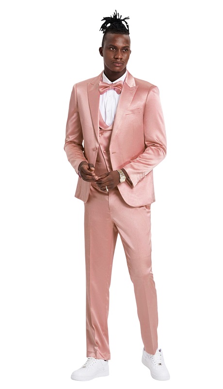 Tazzio Mens Suit-M390SK-04-Dusty Rose