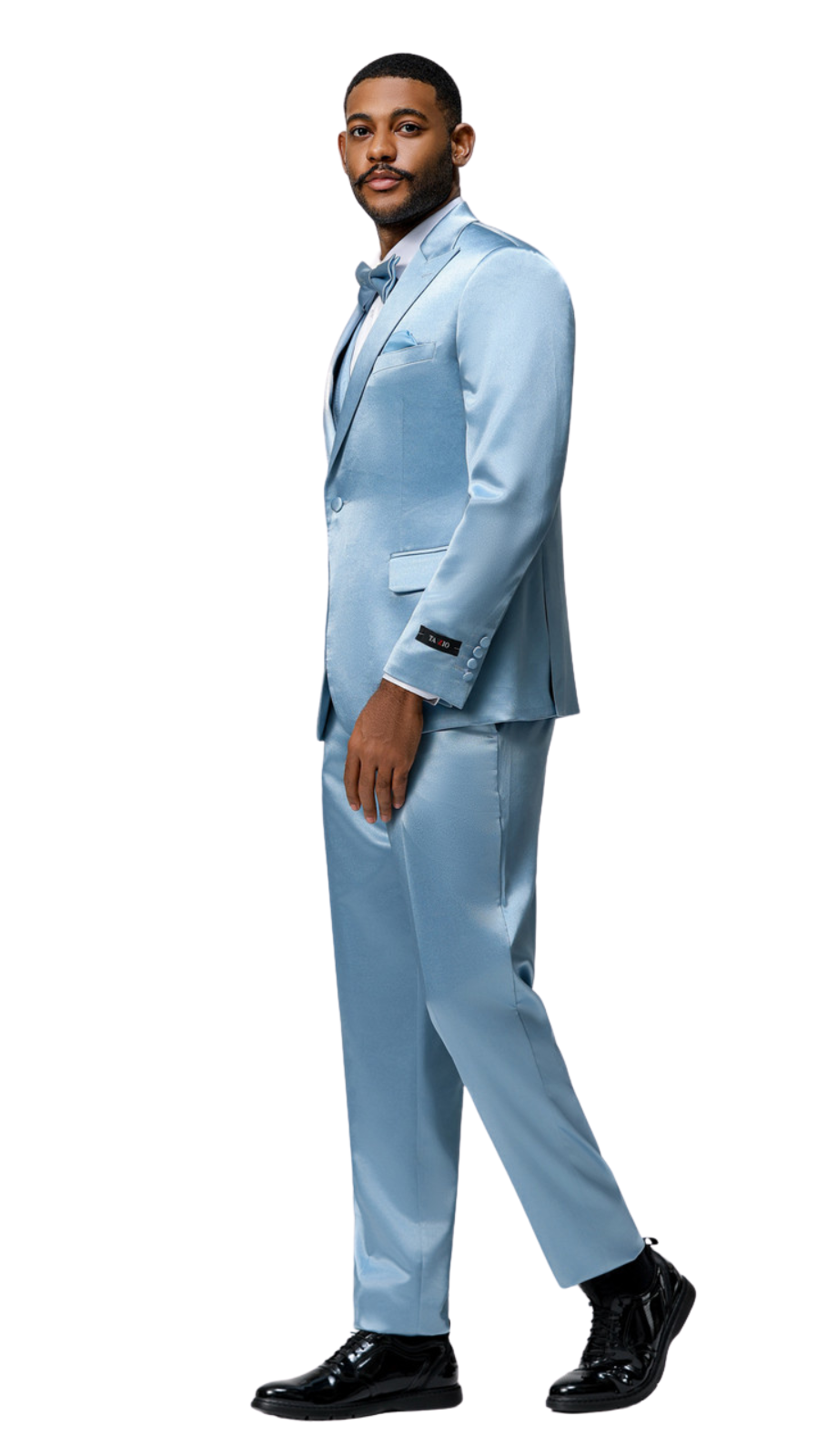 Tazzio Mens Suit-M390SK-09-Dusty Blue