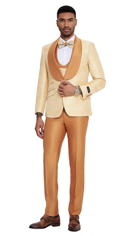 Tazzio Mens Suit M410SK-ORG