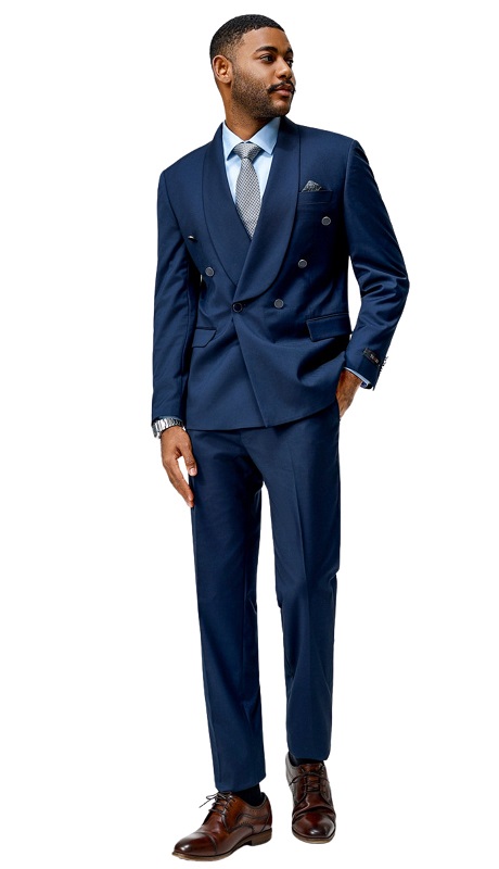 Tazzio M426SK Mens Suits-NAVY