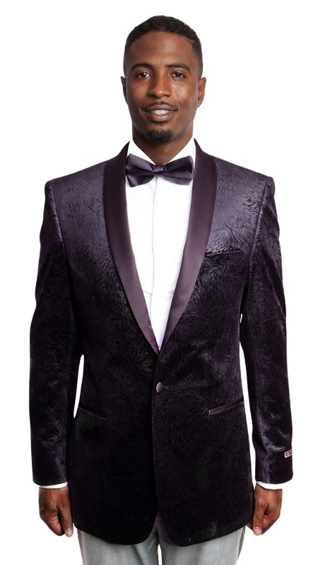 Empire Mens Sports Coat ME172-PURPLE