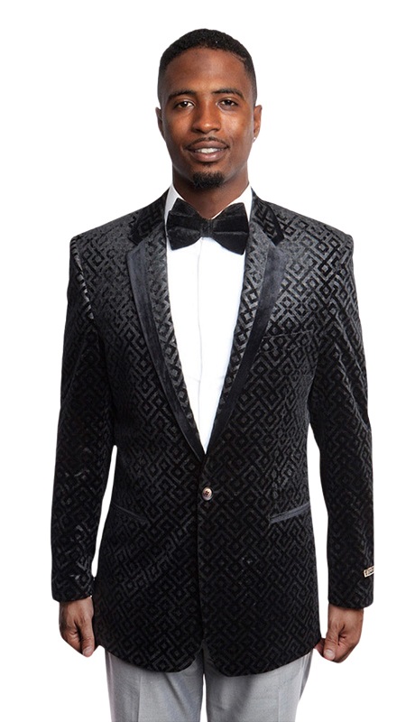 Empire Mens Sports Coat ME174-DARK BLACK