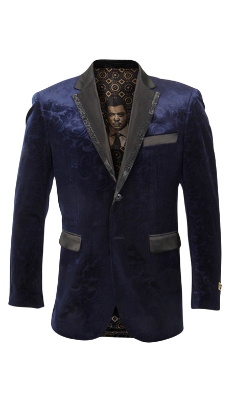Empire Mens Sports Coat ME228-BLUE