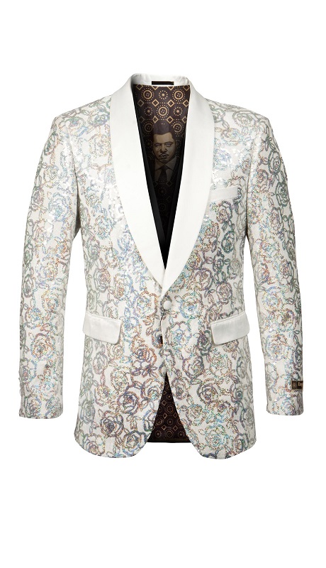 Empire Mens Sports Coat ME258H-BLK/WHT