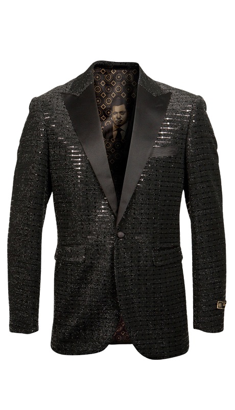 Empire Mens Sport Coat ME263H-01-BLK