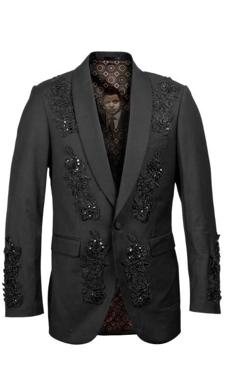 ZeGarie Mens Sports Coat ME264H-BLK