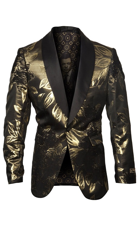 Empire Mens Sports Coat ME281H-BLK-GLD