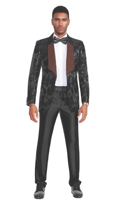 Empire Mens Sports Coat ME343H-BLK-RED