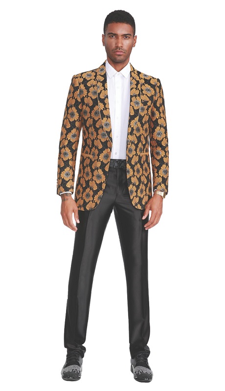 Empire Mens Sports Coat ME344H-YELLOW