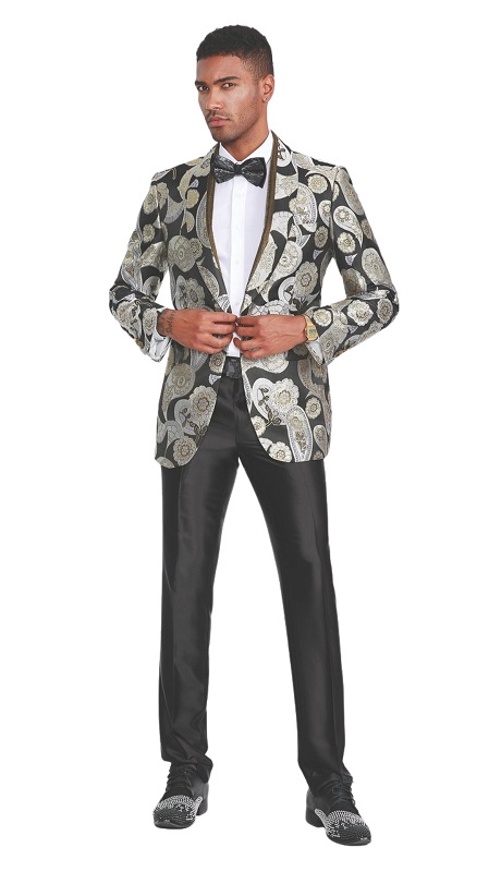 Empire Mens Sports Coat ME345H-BLK-GLD