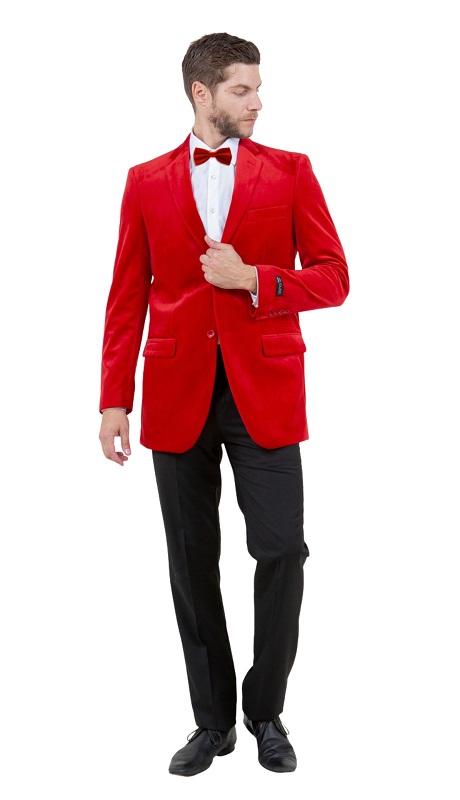 Tazzio Mens Sports Coat MJ111-04A-RED