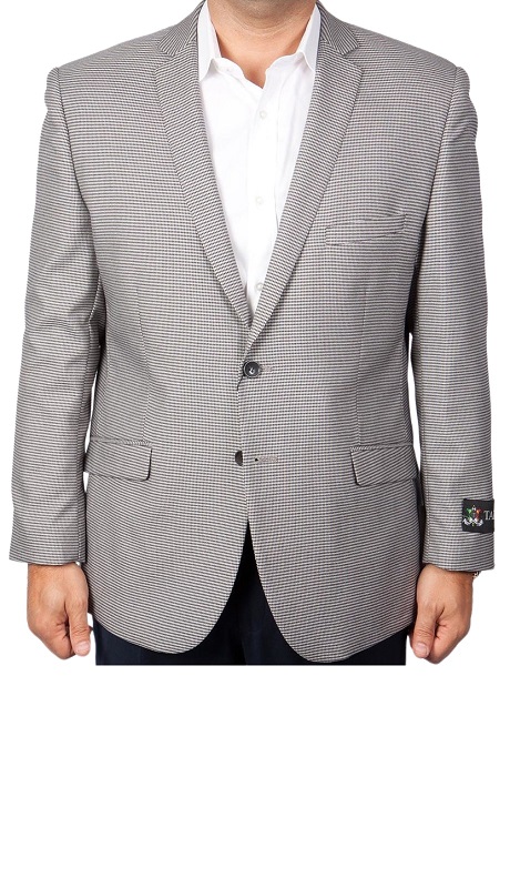 Tazzio Mens Sports Coat MJ115-SILVER