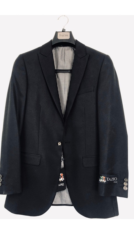 Tazzio Mens Sports Coat MJ117S-BLK