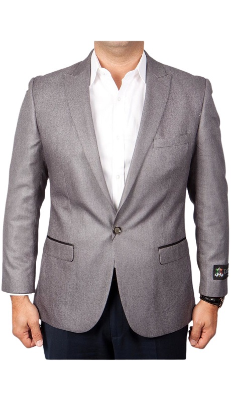 Tazzio Mens Sports Coat MJ117S-GRY