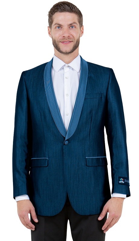 Tazzio Mens Sports Coat MJ118S-BLU