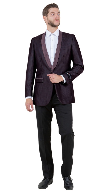 Tazzio Mens Sports Coat MJ118S-PLM