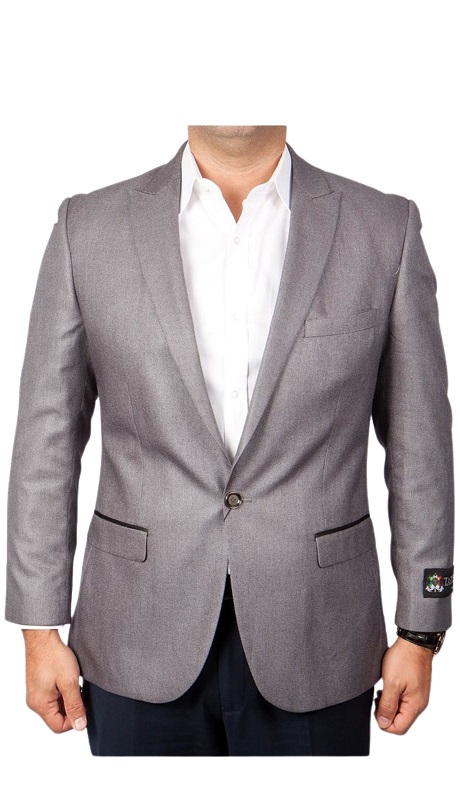 Tazzio Mens Sports Coat MJ119S-GREY