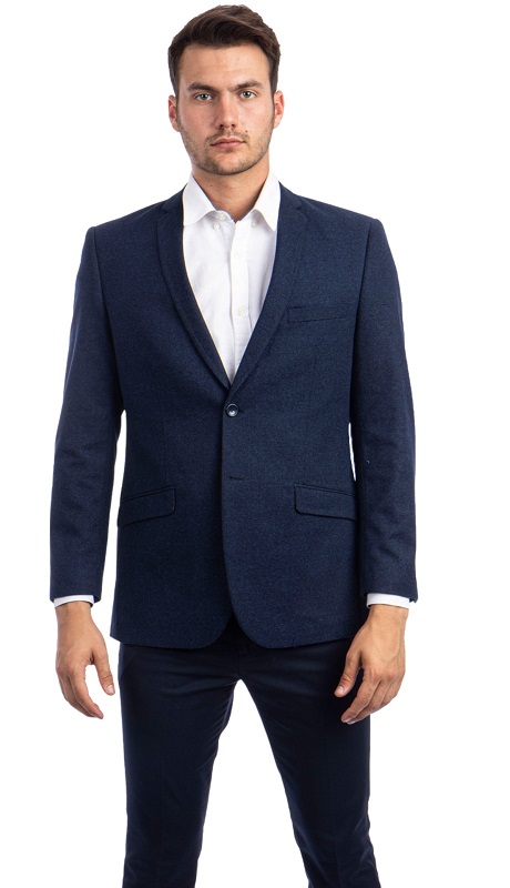 Tazzio Mens Sports Coat MJ120S-NAVY