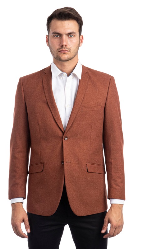 Tazzio Mens Sports Coat MJ120S-RUST