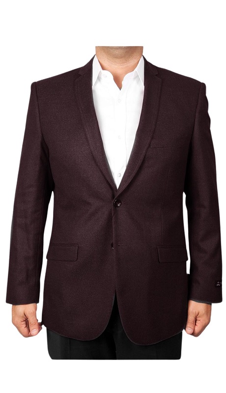 Tazzio Mens Sports Coat MJ120S-WINE
