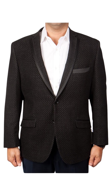 Tazzio Mens Sports Coat MJ122S-BLK