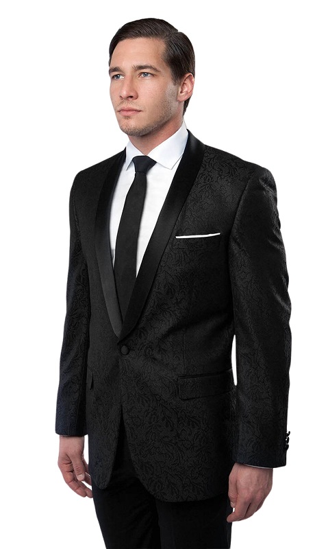 Tazzio Mens Sports Coat MJ124S-BLK