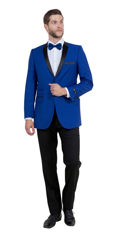 Tazzio Mens Sports Coat MJ136S-BLUE