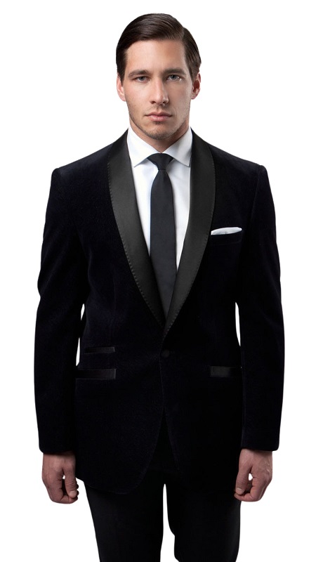 Tazzio Mens Sports Coat MJ159S-BLK