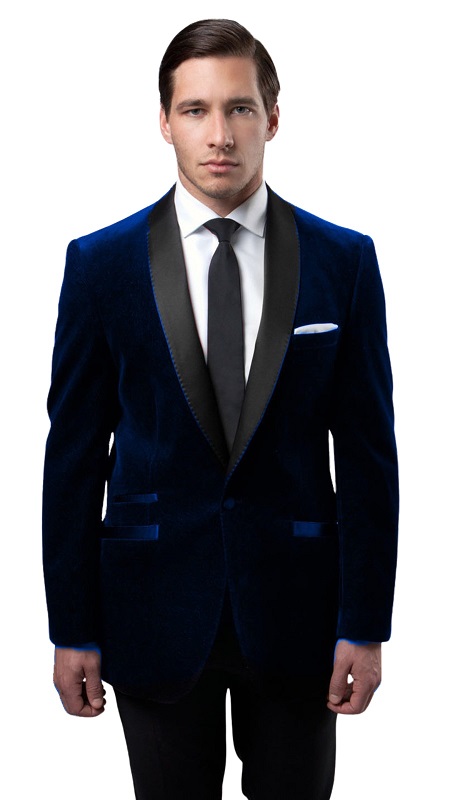 Tazzio Mens Sports Coat MJ159S-BLU