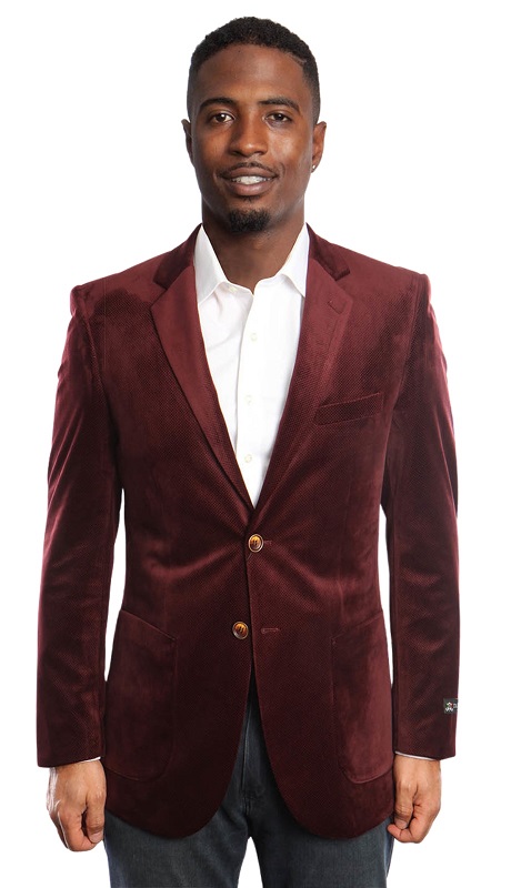 Empire Mens Sports Coat MJ176S-MAROON