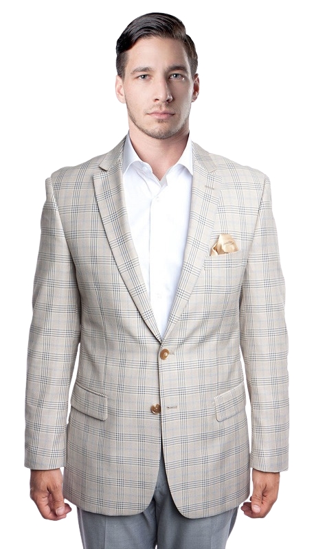 Tazzio Mens Sports Coat MJ179-TAN