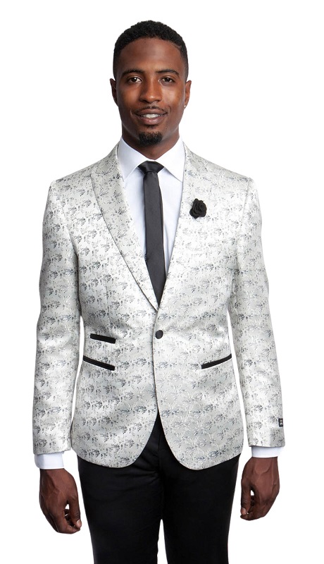 Empire Mens Sports Coat MJ183S-EGG-SIL