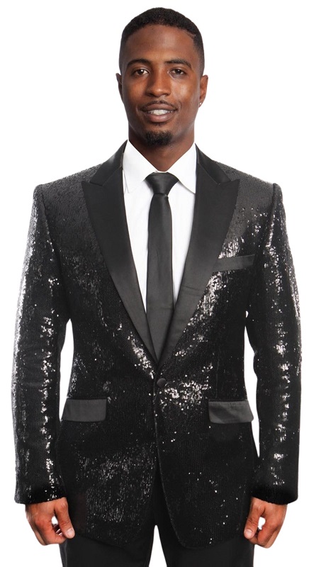 Empire Mens Sports Coat MJ208-BLK
